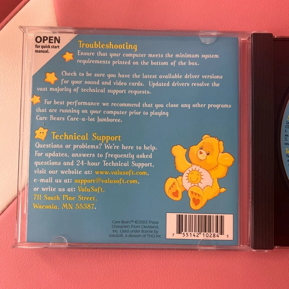 Care Bears (Care-a-lot Jamboree) CD game for PC🩷